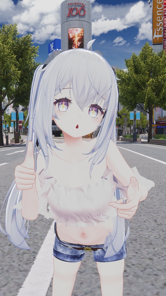 【サフィー用衣装】サフィーちゃんが夏の渋谷に遊びに行った時に着てるかもしれない服 - Sappy casual wear -