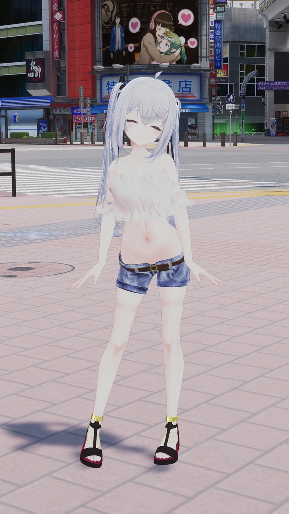 【サフィー用衣装】サフィーちゃんが夏の渋谷に遊びに行った時に着てるかもしれない服 - Sappy casual wear -