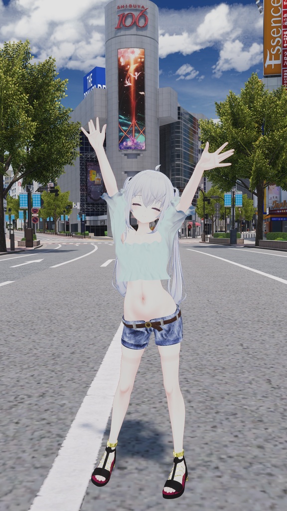 【サフィー用衣装】サフィーちゃんが夏の渋谷に遊びに行った時に着てるかもしれない服 - Sappy casual wear -