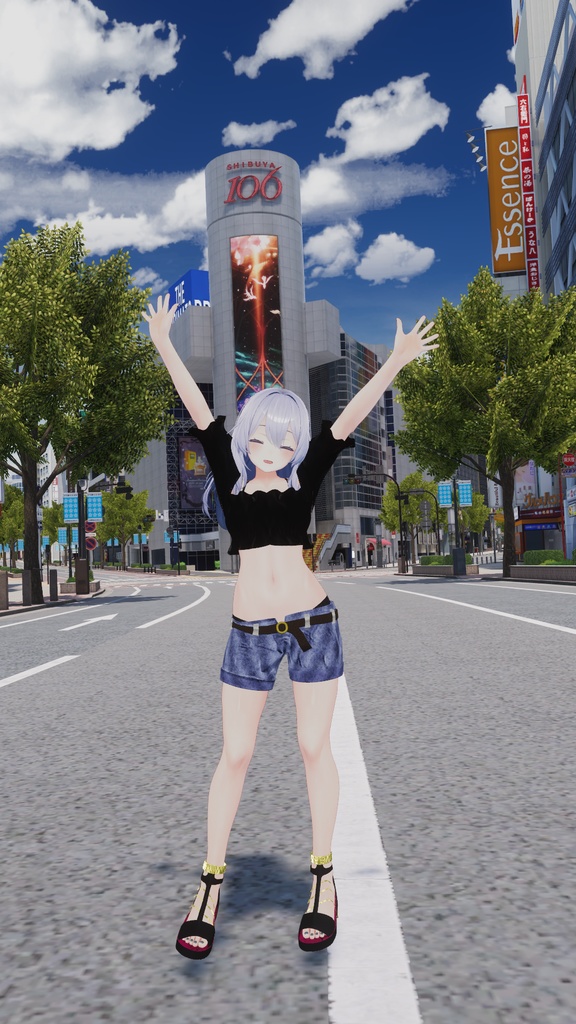 【桔梗用】桔梗ちゃんが夏の渋谷に遊びに行った時に着てるかもしれない服 - Kikyo casual wear -