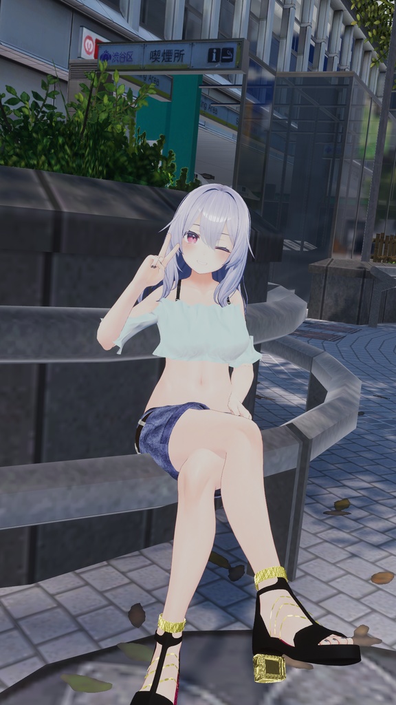 【桔梗用】桔梗ちゃんが夏の渋谷に遊びに行った時に着てるかもしれない服 - Kikyo casual wear -