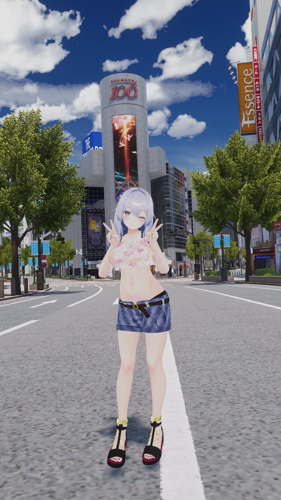 【桔梗用】桔梗ちゃんが夏の渋谷に遊びに行った時に着てるかもしれない服 - Kikyo casual wear -
