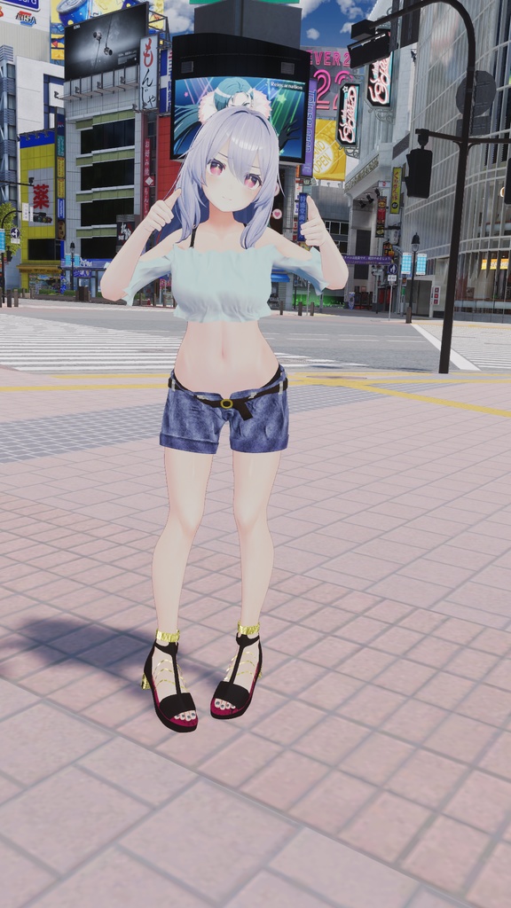 【桔梗用】桔梗ちゃんが夏の渋谷に遊びに行った時に着てるかもしれない服 - Kikyo casual wear -