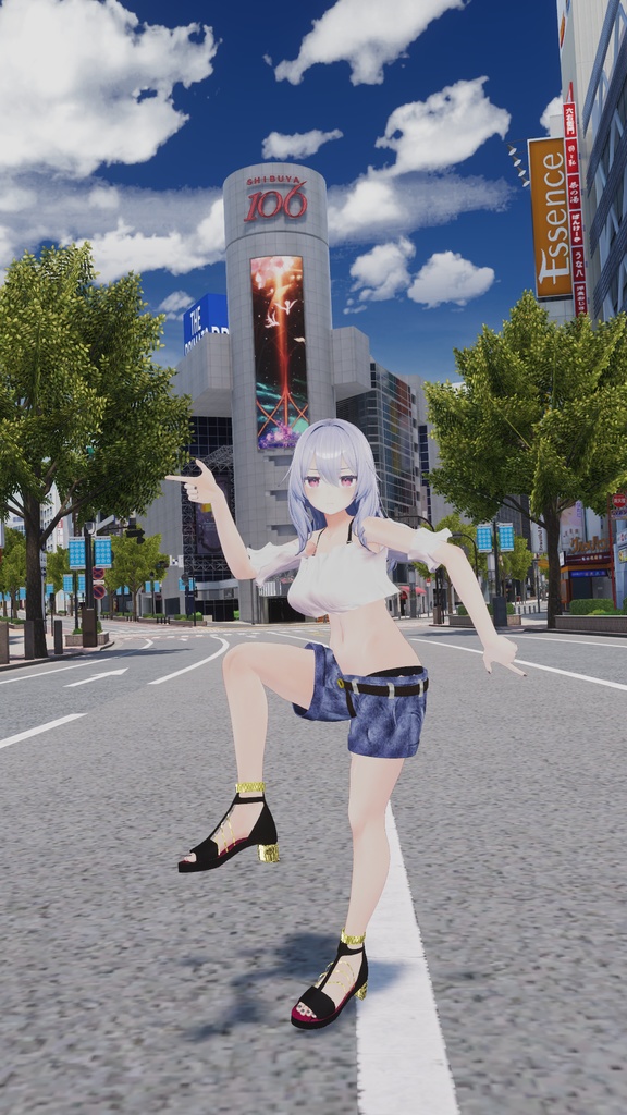 【桔梗用】桔梗ちゃんが夏の渋谷に遊びに行った時に着てるかもしれない服 - Kikyo casual wear -