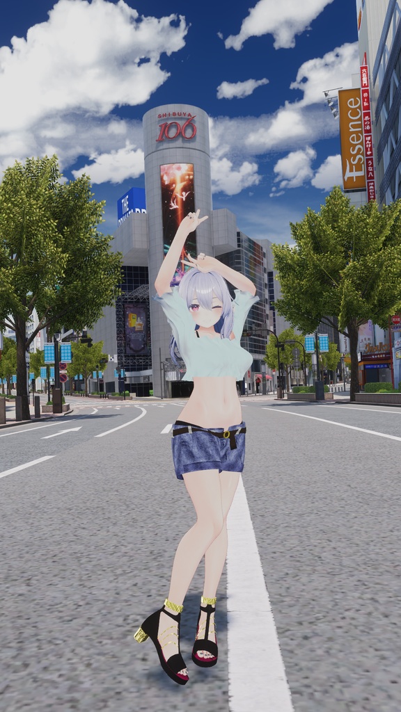 【桔梗用】桔梗ちゃんが夏の渋谷に遊びに行った時に着てるかもしれない服 - Kikyo casual wear -