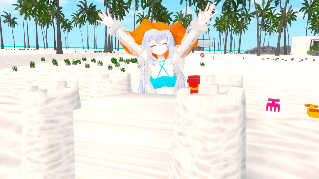 【サフィー用衣装】サマーバケーション(パレオ付き水着) - Summer Vaccation -