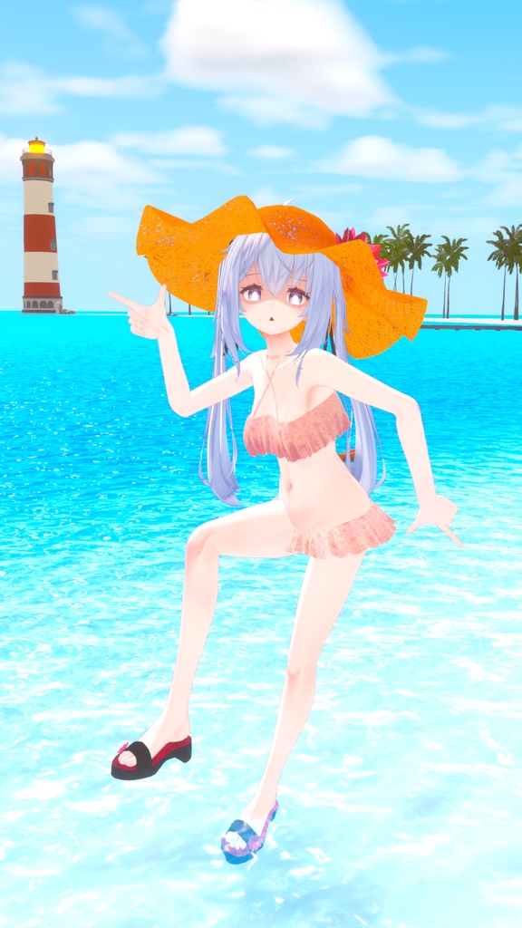 【サフィー用衣装】サマーバケーション(パレオ付き水着) - Summer Vaccation -