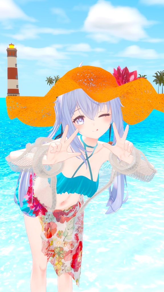 【サフィー用衣装】サマーバケーション(パレオ付き水着) - Summer Vaccation -