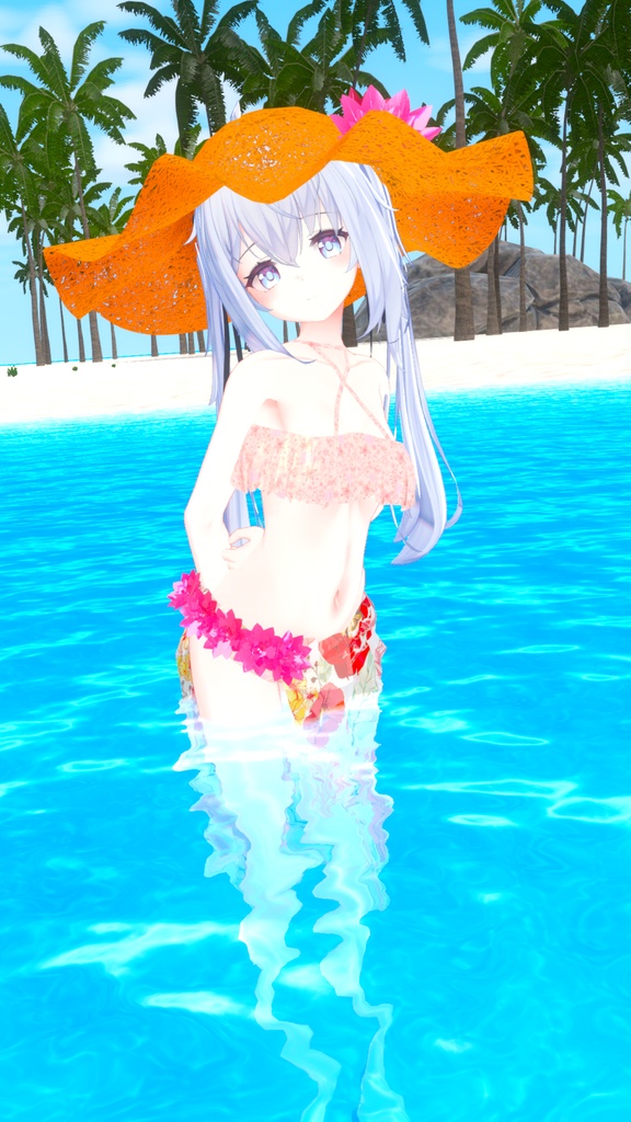 【サフィー用衣装】サマーバケーション(パレオ付き水着) - Summer Vaccation -