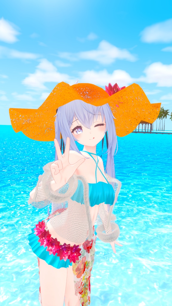 【サフィー用衣装】サマーバケーション(パレオ付き水着) - Summer Vaccation -