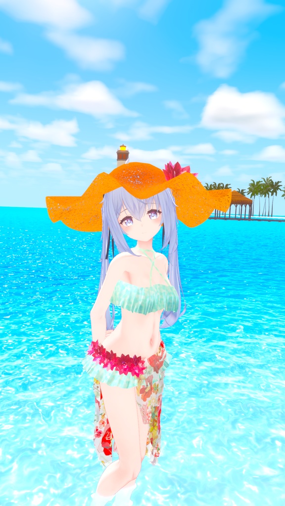 【サフィー用衣装】サマーバケーション(パレオ付き水着) - Summer Vaccation -