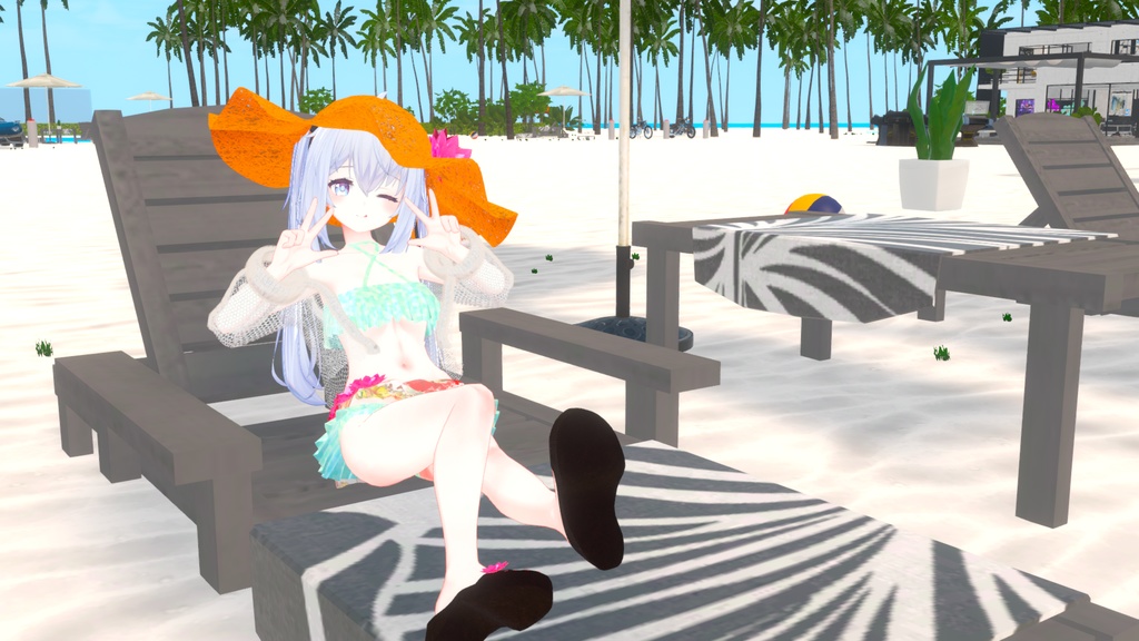 【サフィー用衣装】サマーバケーション(パレオ付き水着) - Summer Vaccation -