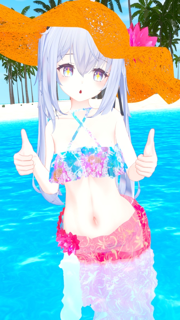 【サフィー用衣装】サマーバケーション(パレオ付き水着) - Summer Vaccation -