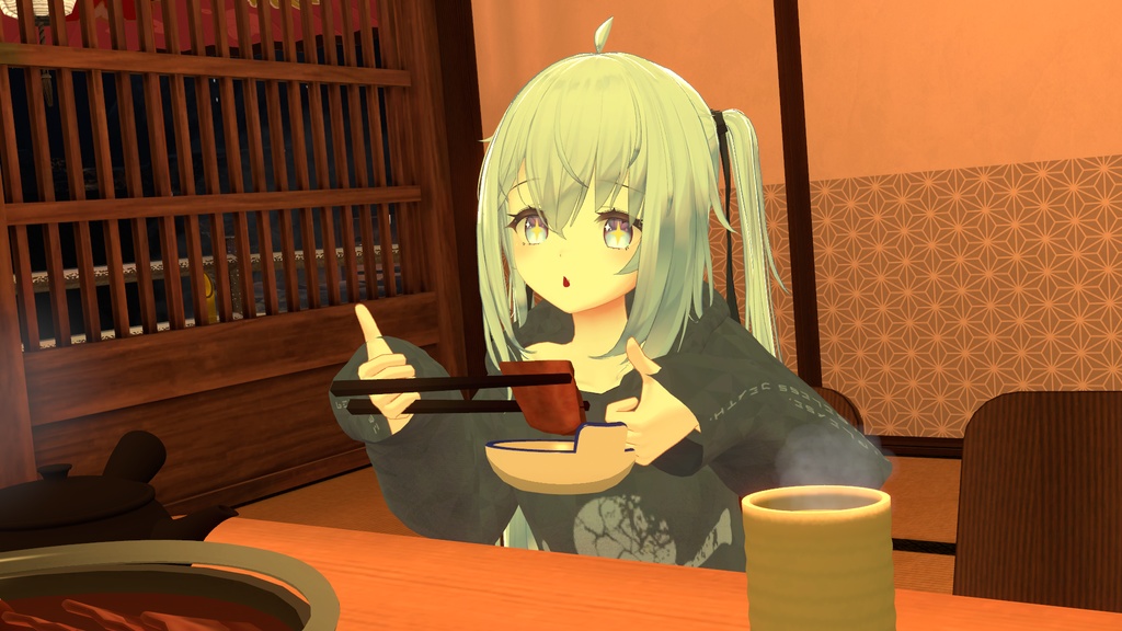 【サフィー用衣装】ゆるだぼパーカー(ウサ耳付き) ~テクスチャ17種~