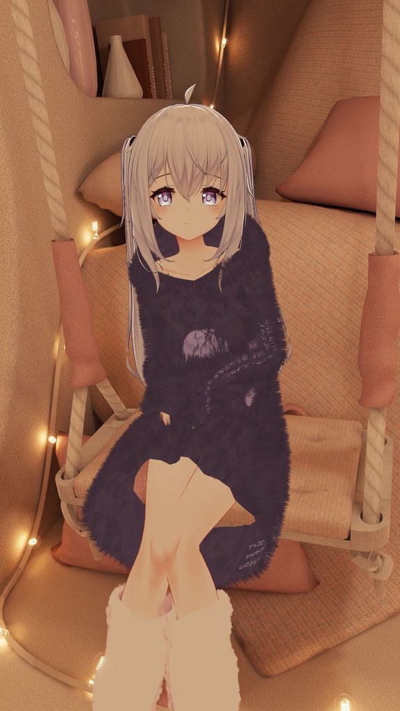 【サフィー用衣装】ゆるだぼパーカー(ウサ耳付き) ~テクスチャ17種~