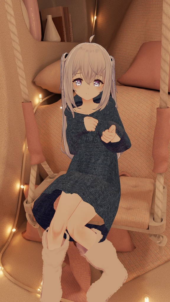 【サフィー用衣装】ゆるだぼパーカー(ウサ耳付き) ~テクスチャ17種~