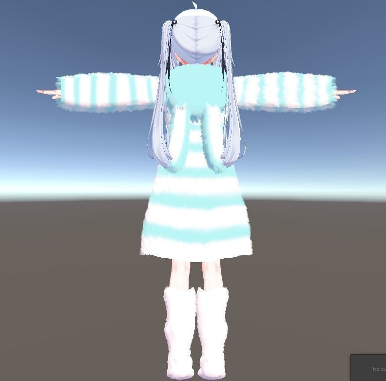 【サフィー用衣装】ゆるだぼパーカー(ウサ耳付き) ~テクスチャ17種~