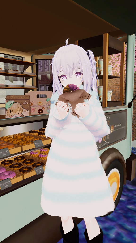 【サフィー用衣装】ゆるだぼパーカー(ウサ耳付き) ~テクスチャ17種~