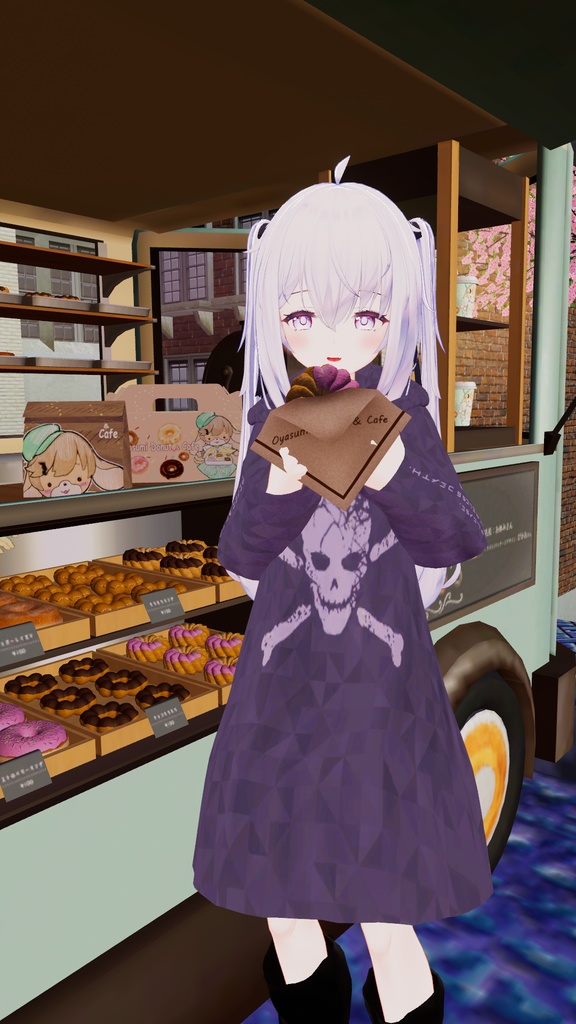 【サフィー用衣装】ゆるだぼパーカー(ウサ耳付き) ~テクスチャ17種~