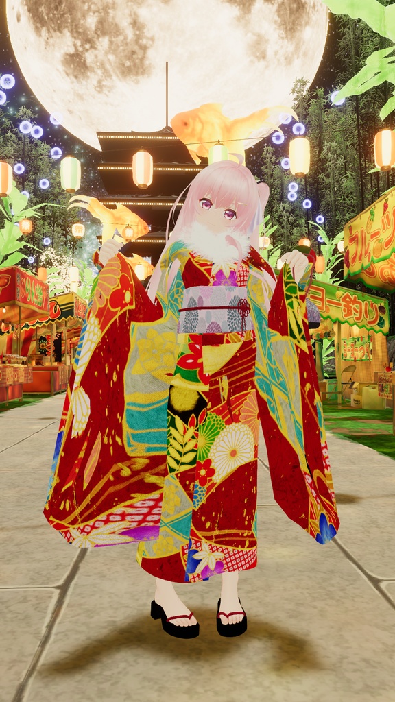 【エミスティアちゃん用衣装】ゆったり浴衣セット(小物類付き) ~ Yukata Set - for Emistia ~