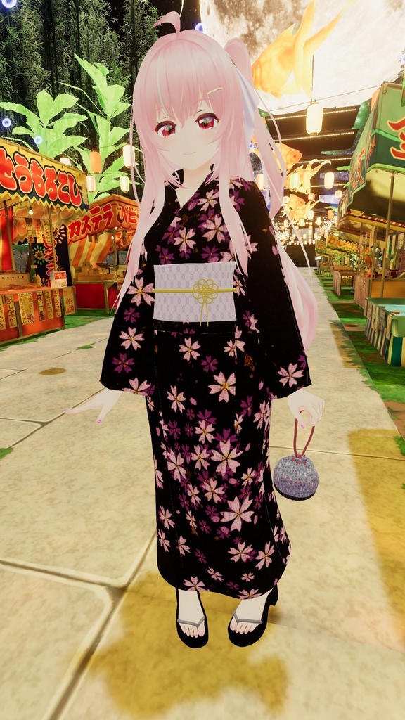 【エミスティアちゃん用衣装】ゆったり浴衣セット(小物類付き) ~ Yukata Set - for Emistia ~