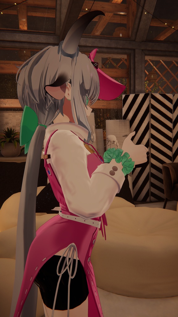 【ウユ用衣装】寝起きシャツ - Sleepover front-opening shirt -