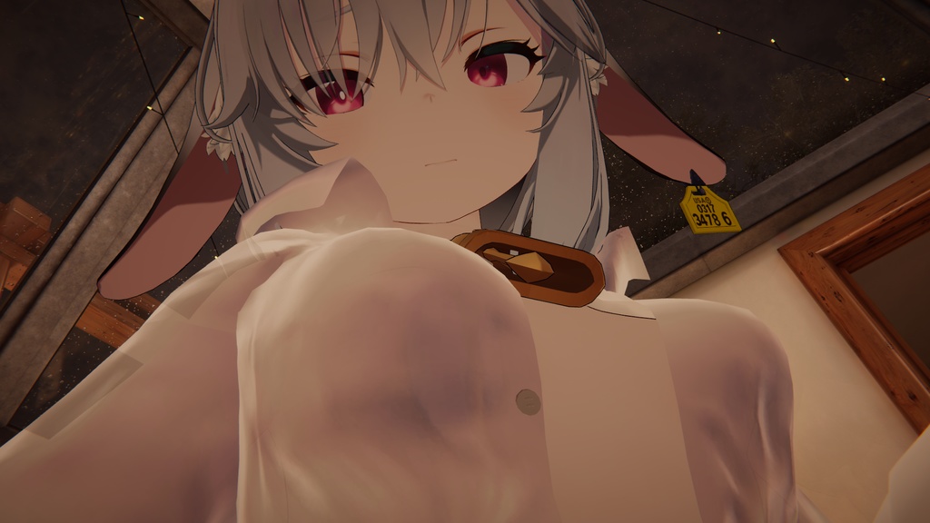 【ウユ用衣装】寝起きシャツ - Sleepover front-opening shirt -