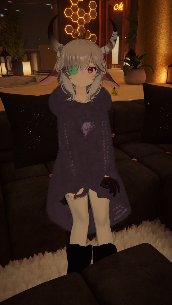 【ウユ用衣装】ゆるだぼパーカー(ウサ耳付き) ~テクスチャ17種~