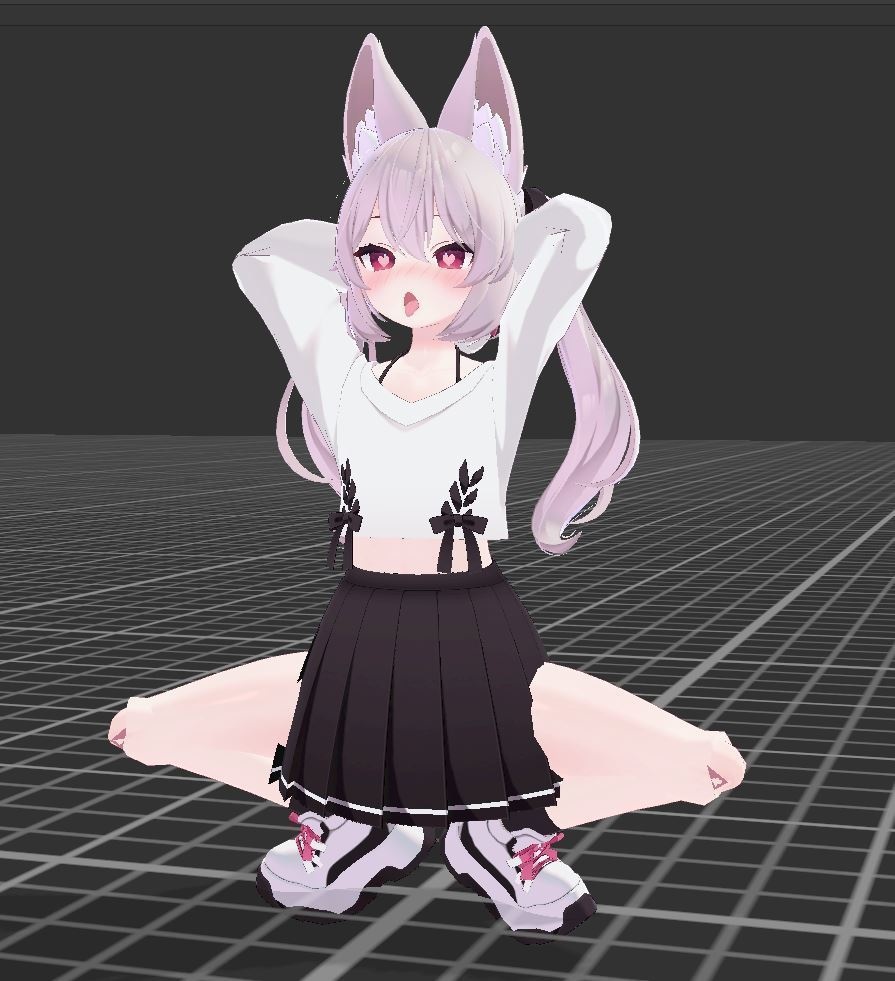 【100円】王道を行く健全エロ蹲踞・メスガキ煽りAFKモーション版 「やぁ~い❤ざぁこ❤ざぁこ❤」