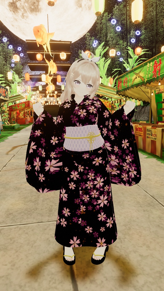 【キュリシアちゃん用衣装】ゆったり浴衣セット(小物類付き) ~ Yukata Set - for Curishia ~