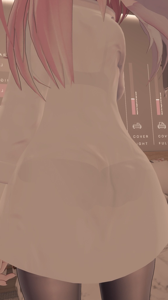 【セレスティア用衣装】寝起きシャツ - Sleepover front-opening shirt -