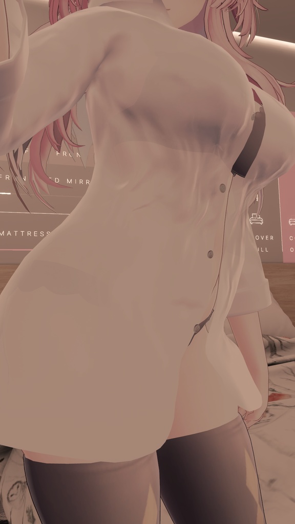 【セレスティア用衣装】寝起きシャツ - Sleepover front-opening shirt -