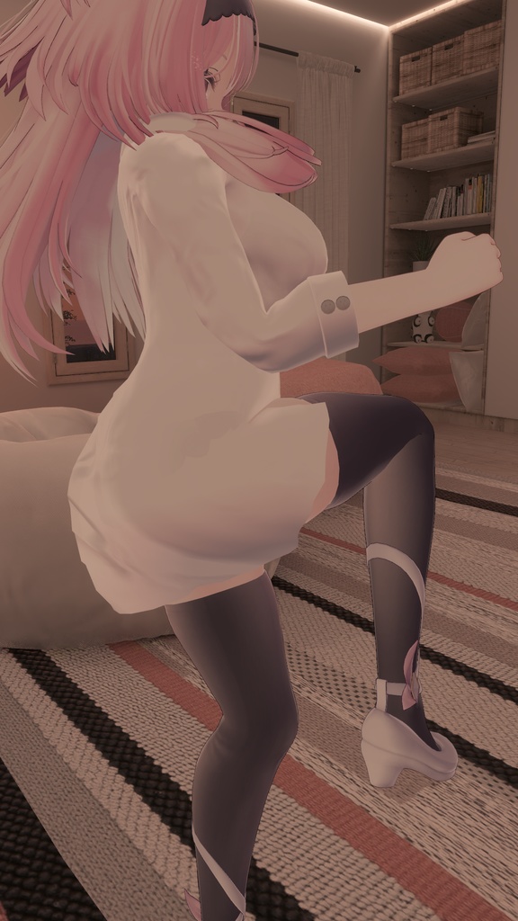 【セレスティア用衣装】寝起きシャツ - Sleepover front-opening shirt -