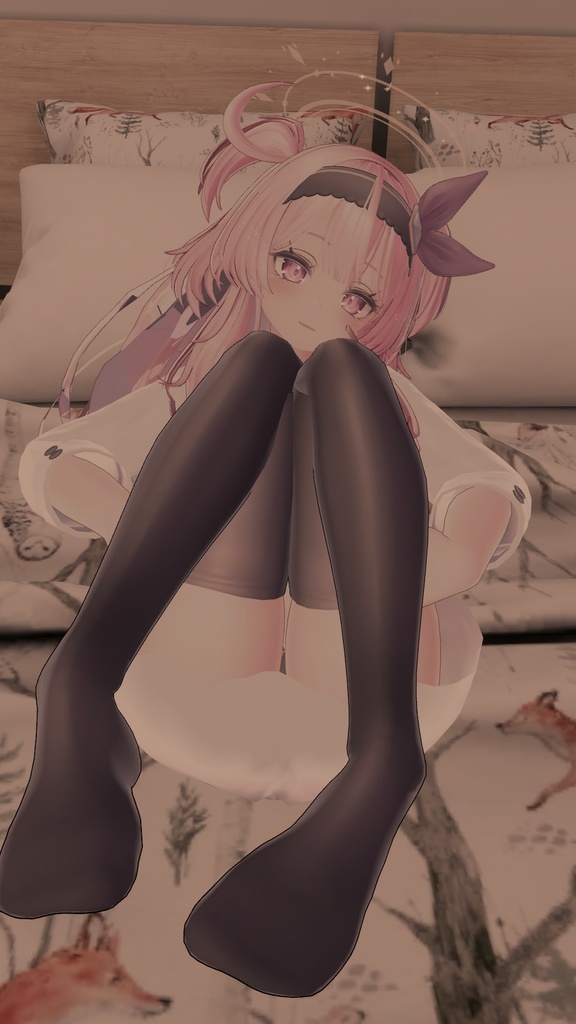 【セレスティア用衣装】寝起きシャツ - Sleepover front-opening shirt -