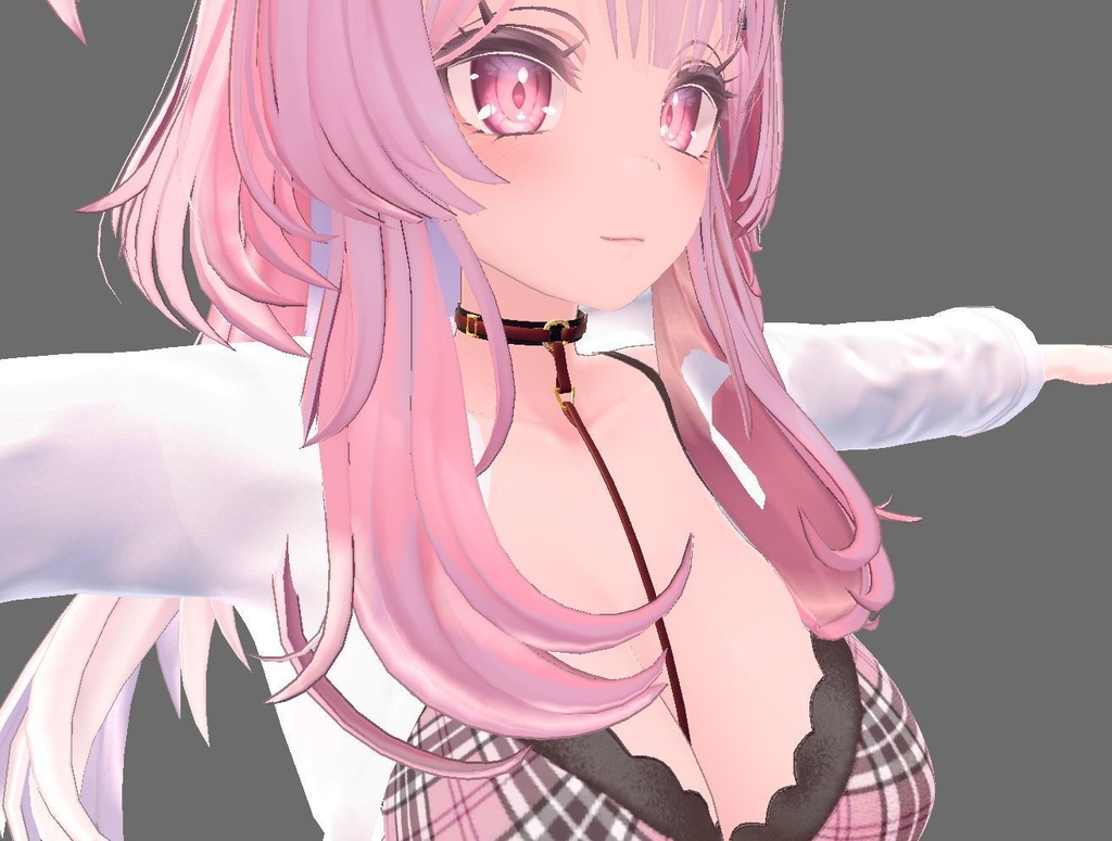 【セレスティア用衣装】寝起きシャツ - Sleepover front-opening shirt -