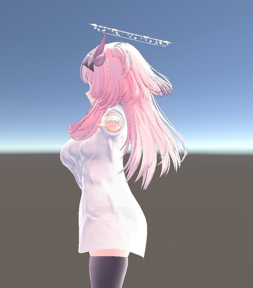 【セレスティア用衣装】寝起きシャツ - Sleepover front-opening shirt -