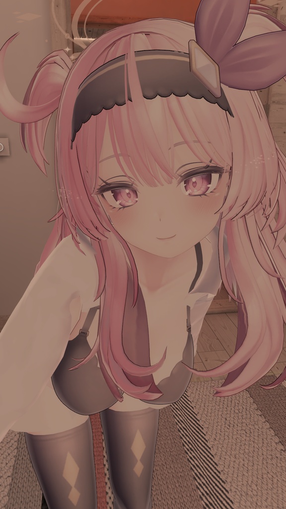 【セレスティア用衣装】寝起きシャツ - Sleepover front-opening shirt -