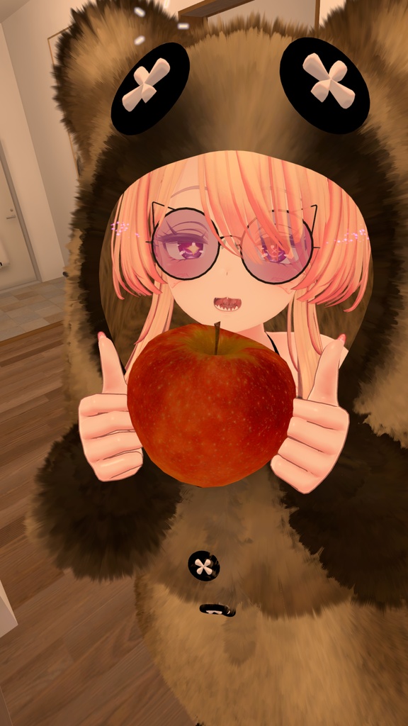 【3アバター対応】もふもふ着ぐるみ(熱中症対策シェイプキー付き)