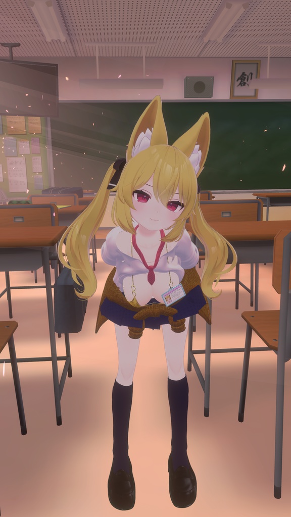 【カリン用衣装】禁断の脱法偽乳カリンちゃん用制服 - for karin - 【こまどアバター】