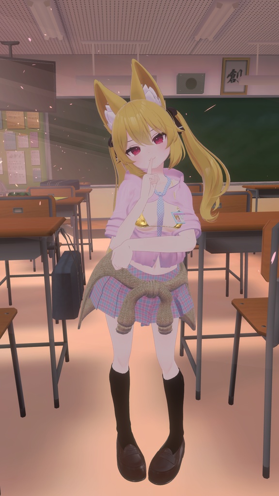 【カリン用衣装】禁断の脱法偽乳カリンちゃん用制服 - for karin - 【こまどアバター】