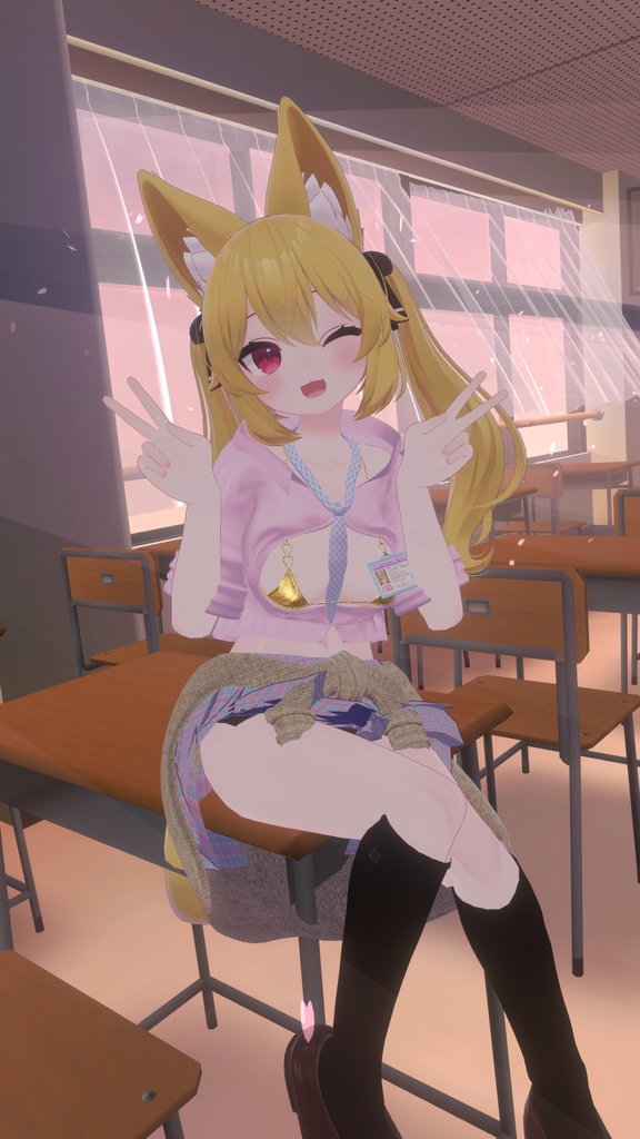 【カリン用衣装】禁断の脱法偽乳カリンちゃん用制服 - for karin - 【こまどアバター】