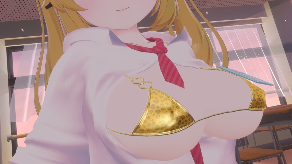 【カリン用衣装】禁断の脱法偽乳カリンちゃん用制服 - for karin - 【こまどアバター】