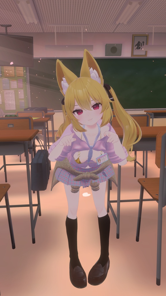 【カリン用衣装】禁断の脱法偽乳カリンちゃん用制服 - for karin - 【こまどアバター】