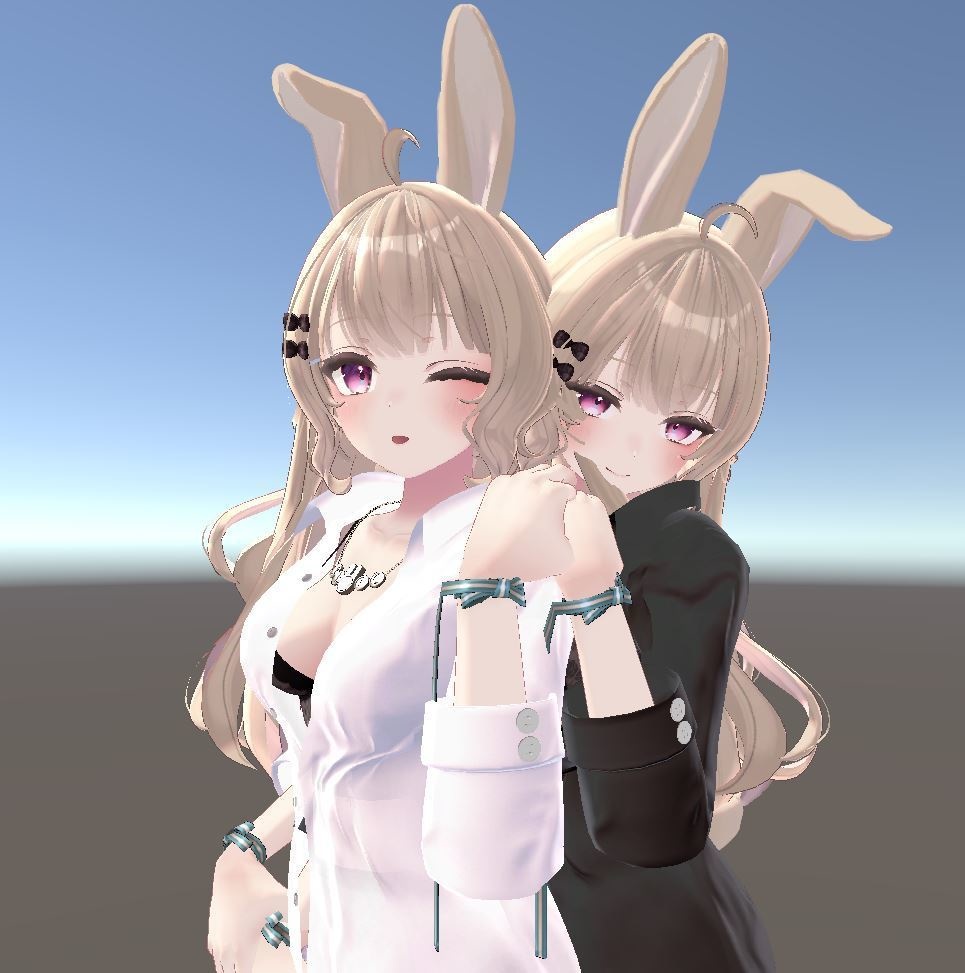 【ルーナリット・リーファ用衣装】寝起きシャツ - Sleepover front-opening shirt -