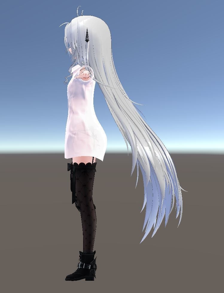 【ゾメちゃん用衣装】寝起きシャツ - Sleepover front-opening shirt -