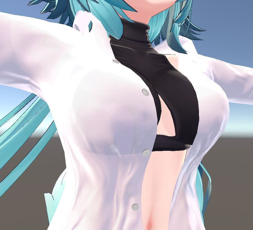 【竜胆用衣装】寝起きシャツ - Sleepover front-opening shirt -