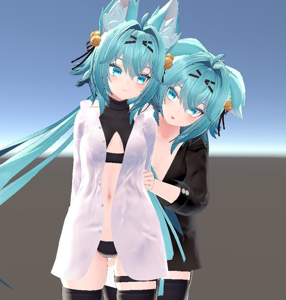 【竜胆用衣装】寝起きシャツ - Sleepover front-opening shirt -