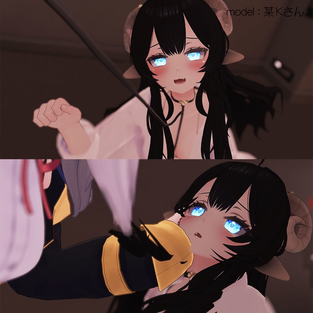 【うるる用衣装】寝起きシャツ - Sleepover front-opening shirt -