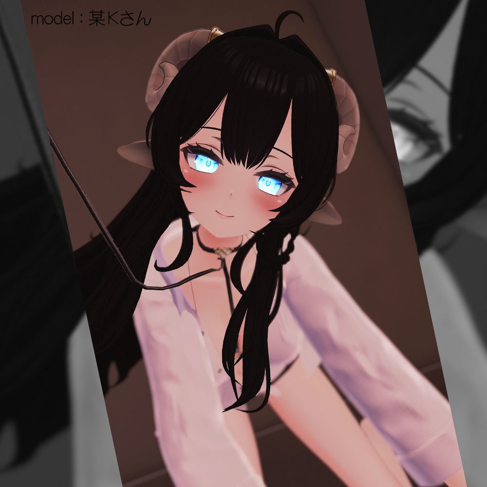 【うるる用衣装】寝起きシャツ - Sleepover front-opening shirt -