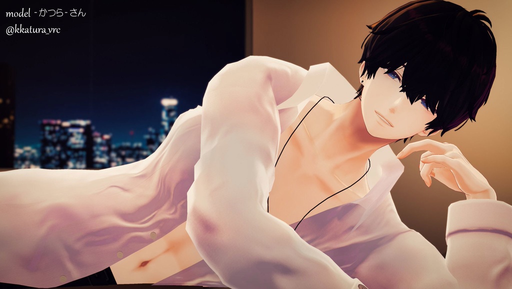 【水瀬用衣装】寝起きシャツ - Sleepover front-opening shirt -